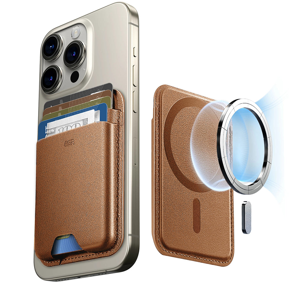 Carteira Magsafe, ESR, Boost, Castanho