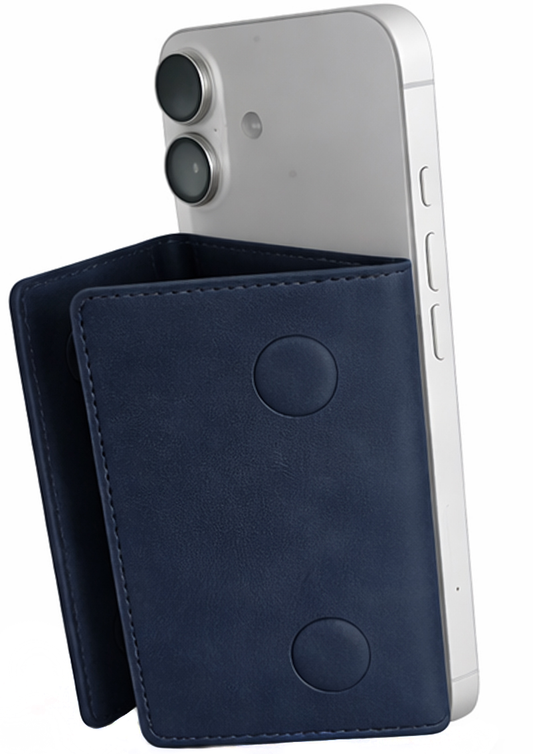 Carteira MagSafe, OEM, Triple Wallet, Azul Marinho