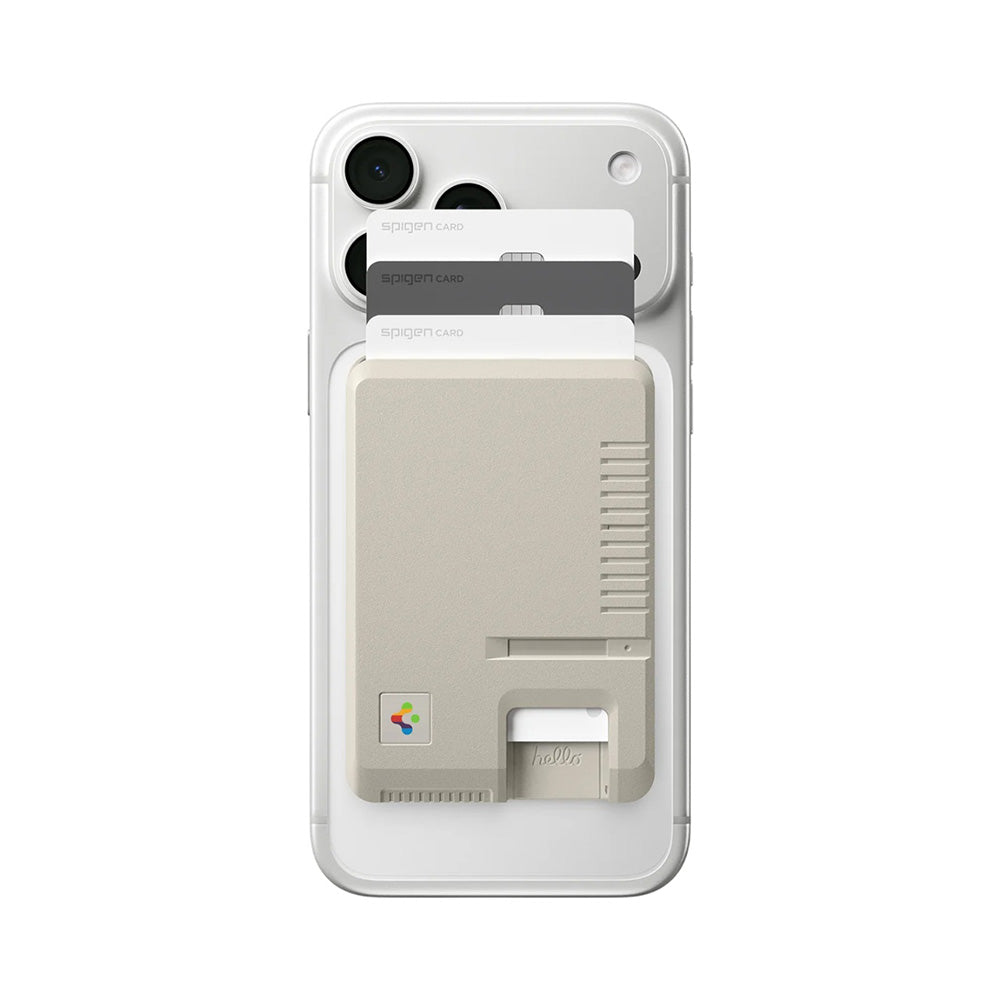 Carteira MagSafe, Spigen, Classic LS, Bege AFA10949