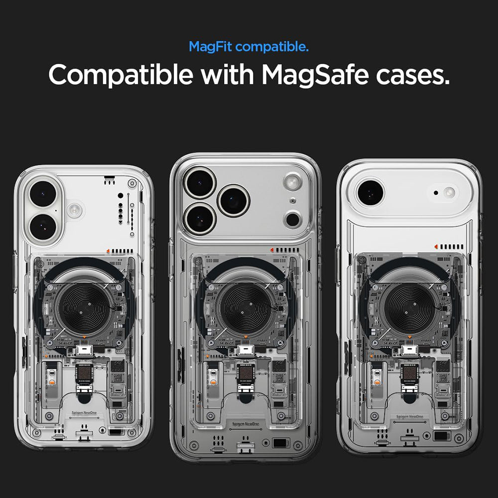 Carteira MagSafe, Spigen, Ultra Hybrid Zero One, Transparente AFA11403