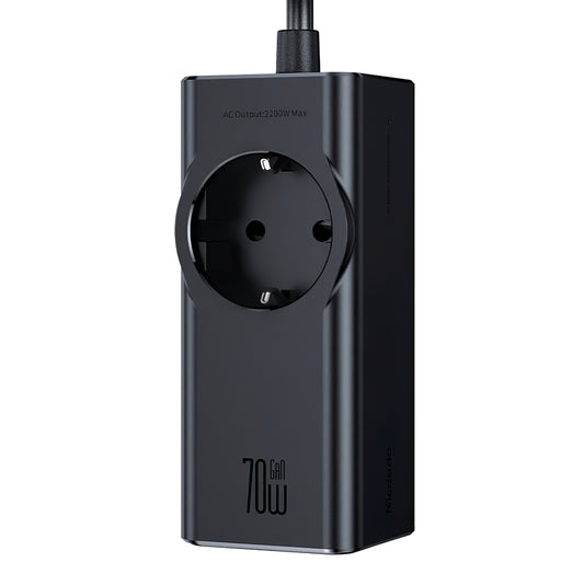 Extensão McDodo CH-4620, 1 x Schuko - 1 x USB-A - 2 x USB-C, Preto