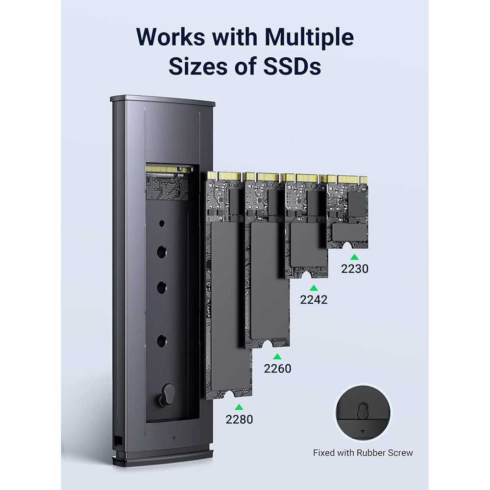 Rack UGREEN CM578 para SSD M.2 NVMe, Cinzento