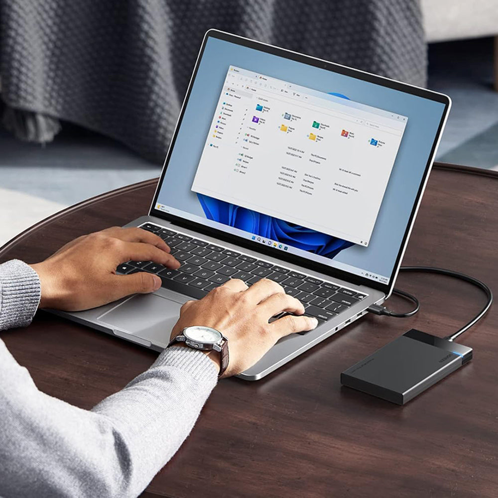 Rack UGREEN US221 (50743) para HDD / SSD SATA 2.5 polegadas, USB-C, Preto