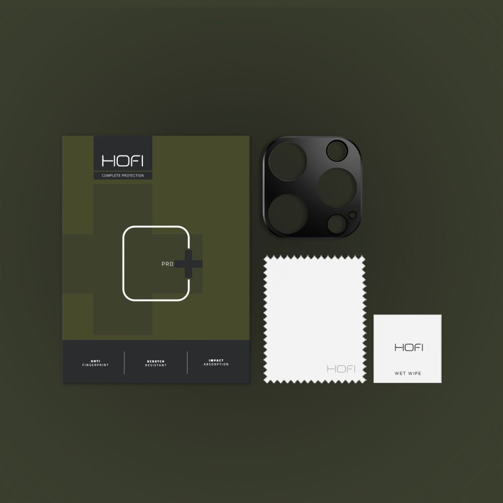 Moldura de proteção da câmara traseira HOFI ALUCAM PRO+ para Apple iPhone 16 Pro Max / 16 Pro, Preto