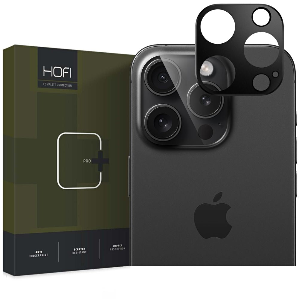 Moldura de proteção da câmara traseira HOFI ALUCAM PRO+ para Apple iPhone 16 Pro Max / 16 Pro, Preto