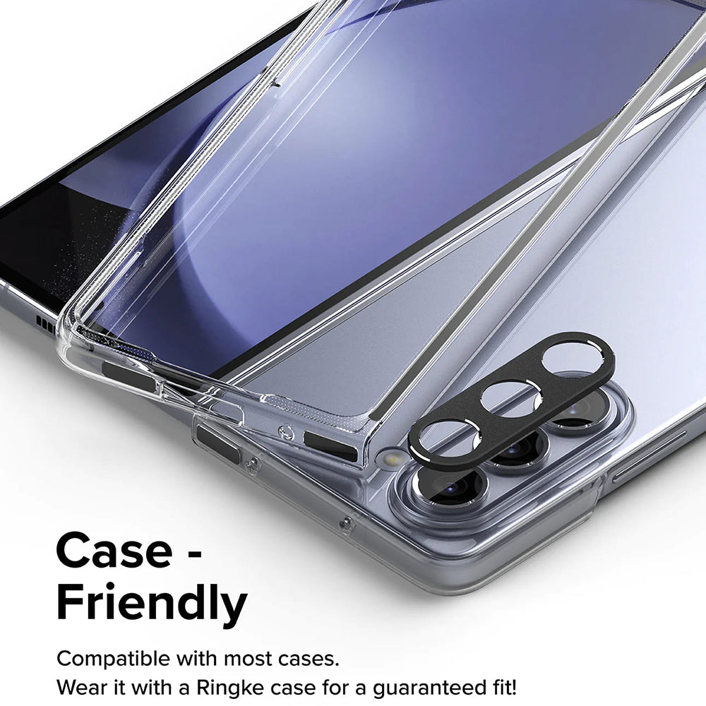 Moldura de proteção para Câmera Traseira Ringke Styling para Samsung Galaxy Z Fold5 F946, Alumínio, Preta