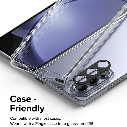 Moldura de proteção para Câmera Traseira Ringke Styling para Samsung Galaxy Z Fold5 F946, Alumínio, Preta