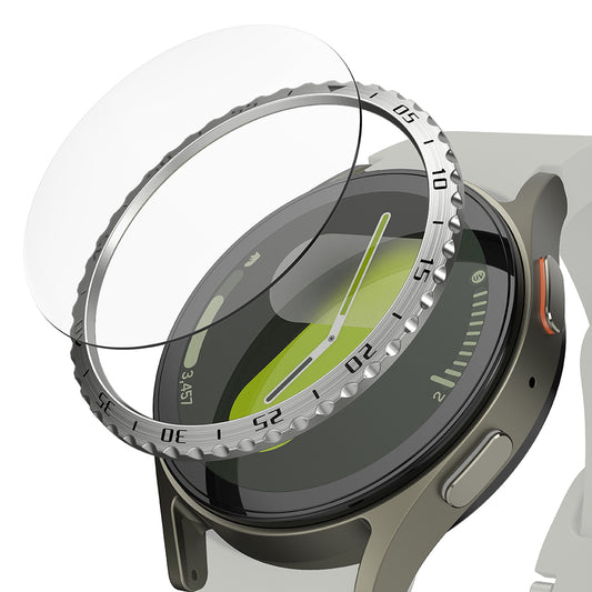 Moldura de Proteção Ringke Styling para Samsung Galaxy Watch7 40mm, Modelo 5, Prateada