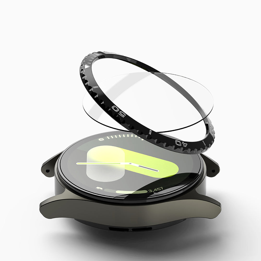Moldura de Proteção Ringke Styling para Samsung Galaxy Watch7 40mm, Modelo 6, Preta