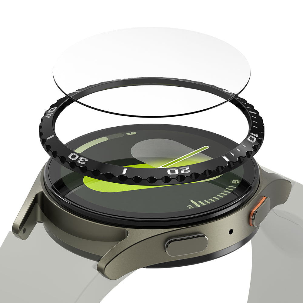 Moldura de Proteção Ringke Styling para Samsung Galaxy Watch7 40mm, Modelo 6, Preta
