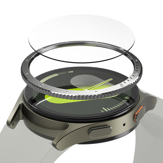 Moldura de Proteção Ringke Styling para Samsung Galaxy Watch7 40mm, Modelo 7, Prateada