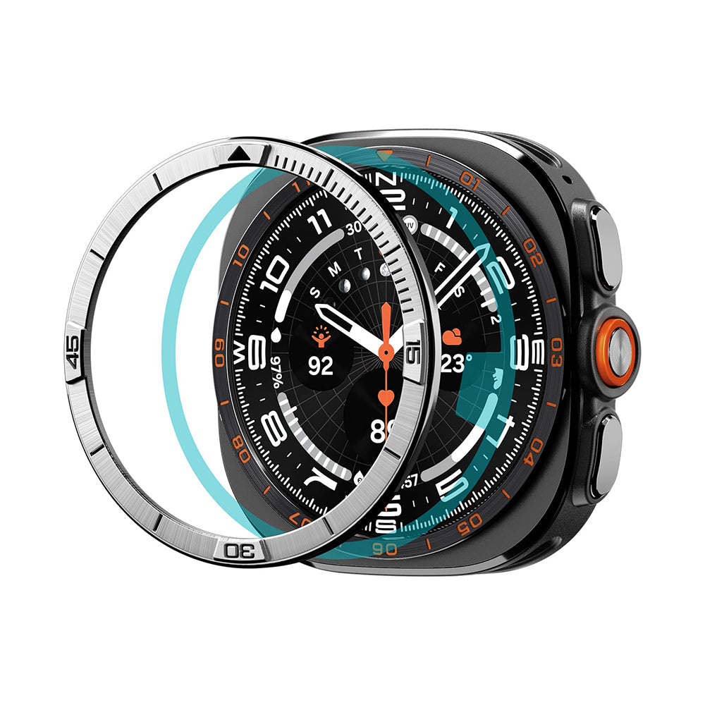 Moldura de Proteção Spigen Tune Pilot para Samsung Galaxy Watch Ultra2, Prateada ACS11616