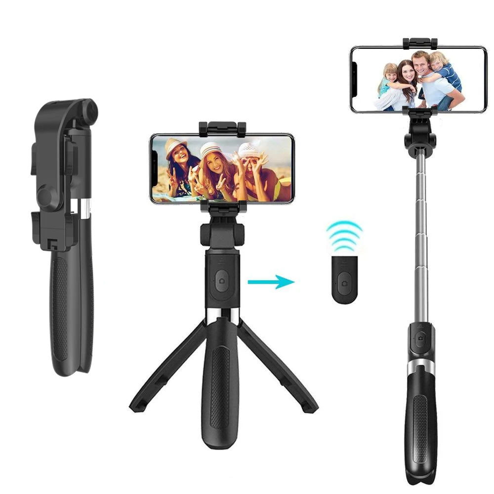 Selfie Stick Bluetooth Techsuit L01, Universal, Preto