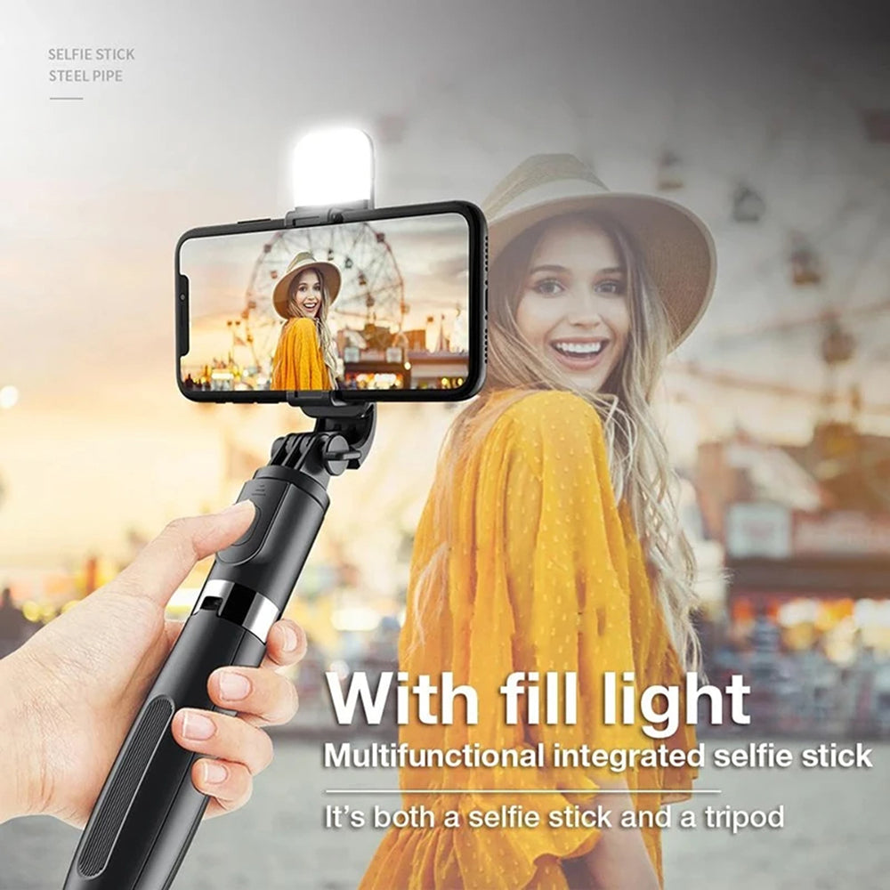 Selfie Stick Bluetooth Techsuit L02s, Universal, Preto