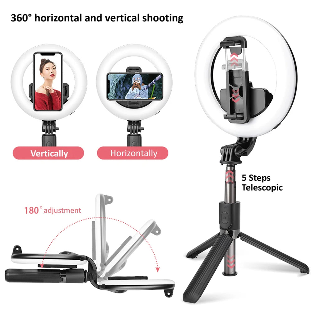 Selfie Stick Bluetooth Techsuit L07, Universal, Preto