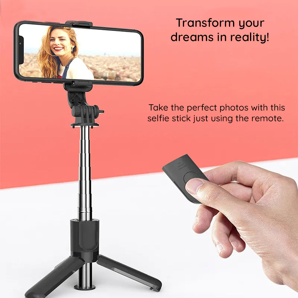 Selfie Stick Bluetooth Techsuit L11, Universal, Preto