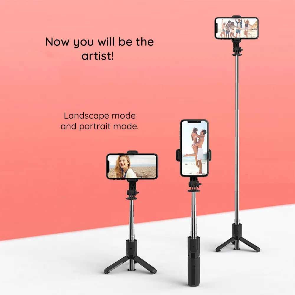 Selfie Stick Bluetooth Techsuit L11, Universal, Preto
