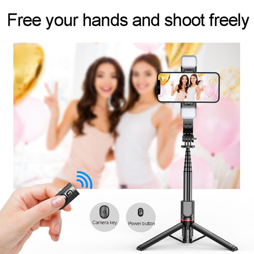 Selfie Stick Bluetooth Techsuit L12D, Universal, Preto