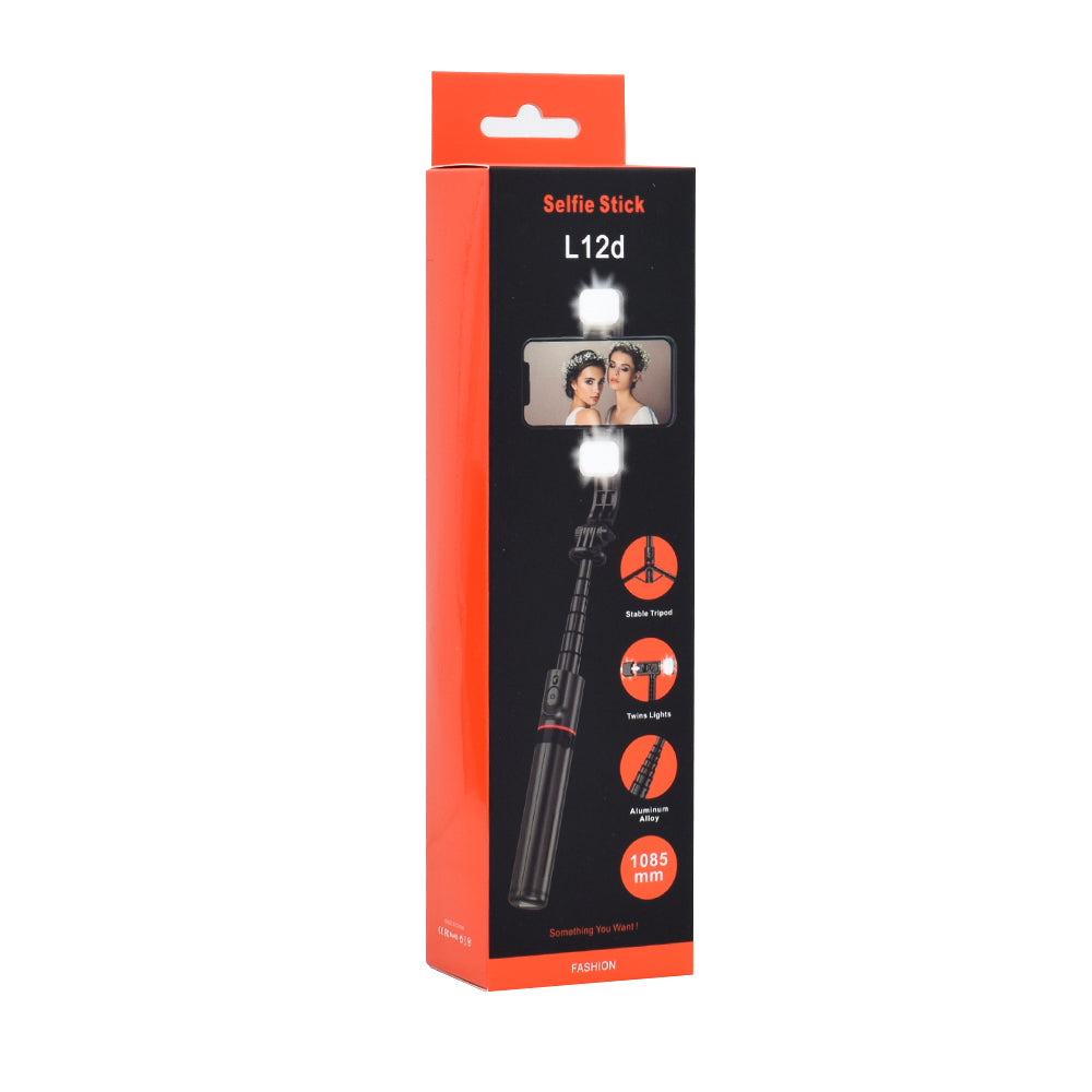 Selfie Stick Bluetooth Techsuit L12D, Universal, Preto