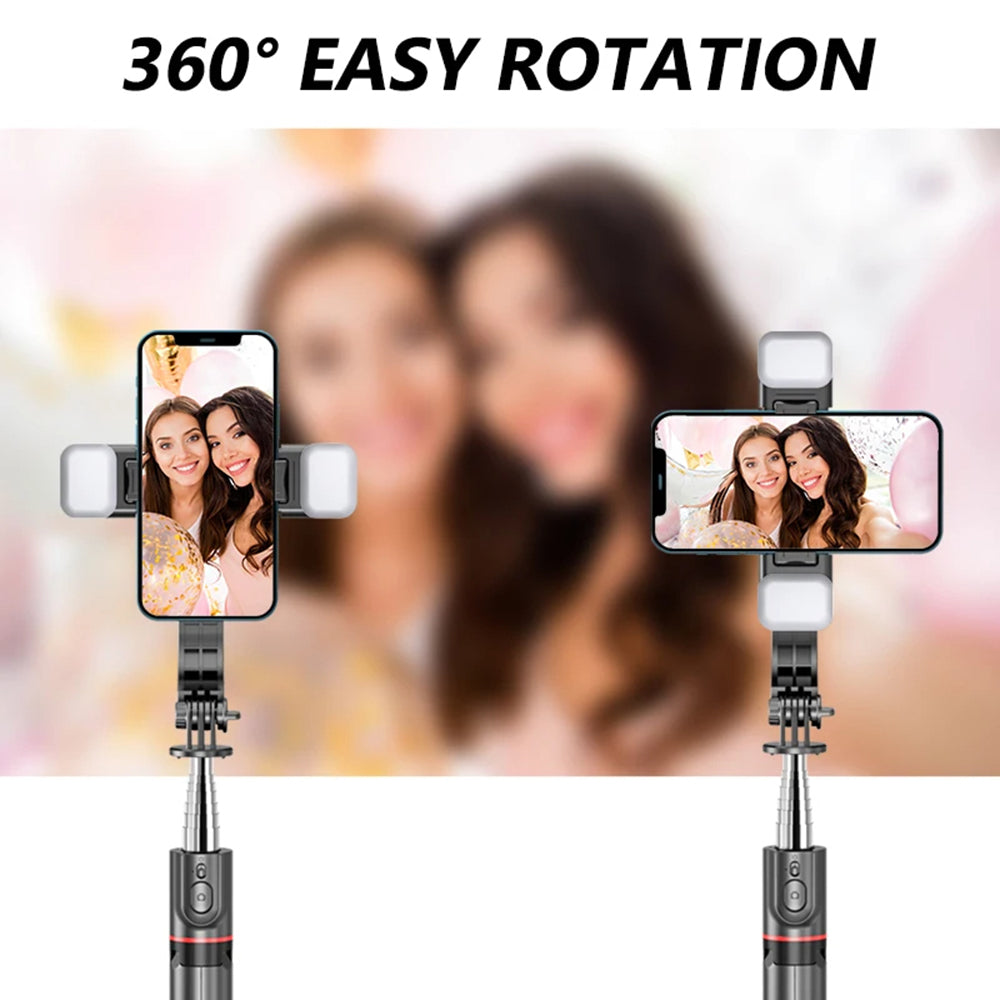 Selfie Stick Bluetooth Techsuit L13d, Universal, Black