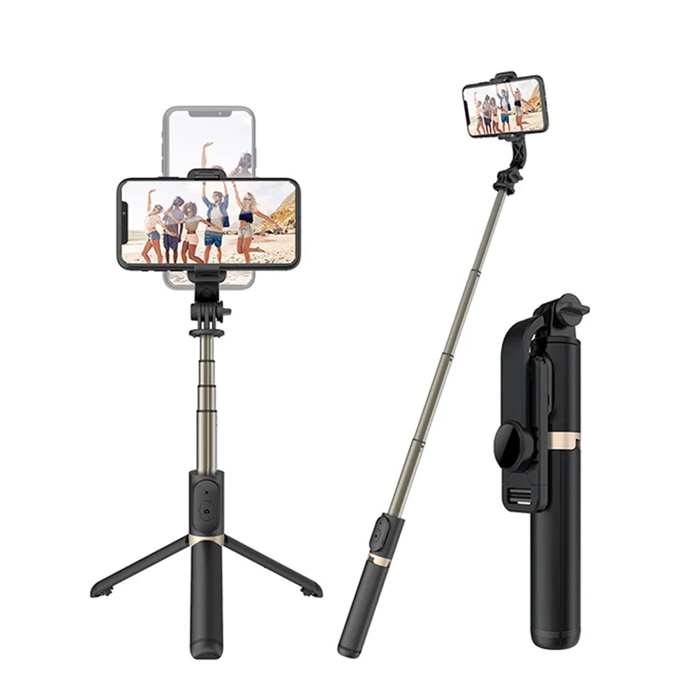Selfie Stick Bluetooth Techsuit Q03, Universal, Preto