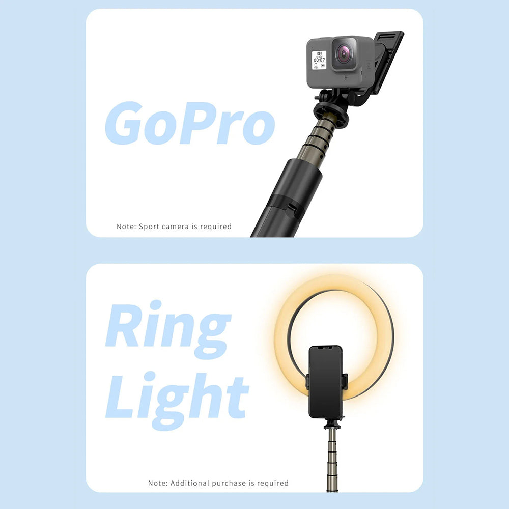 Selfie Stick Bluetooth Techsuit Q06, Universal, Preto