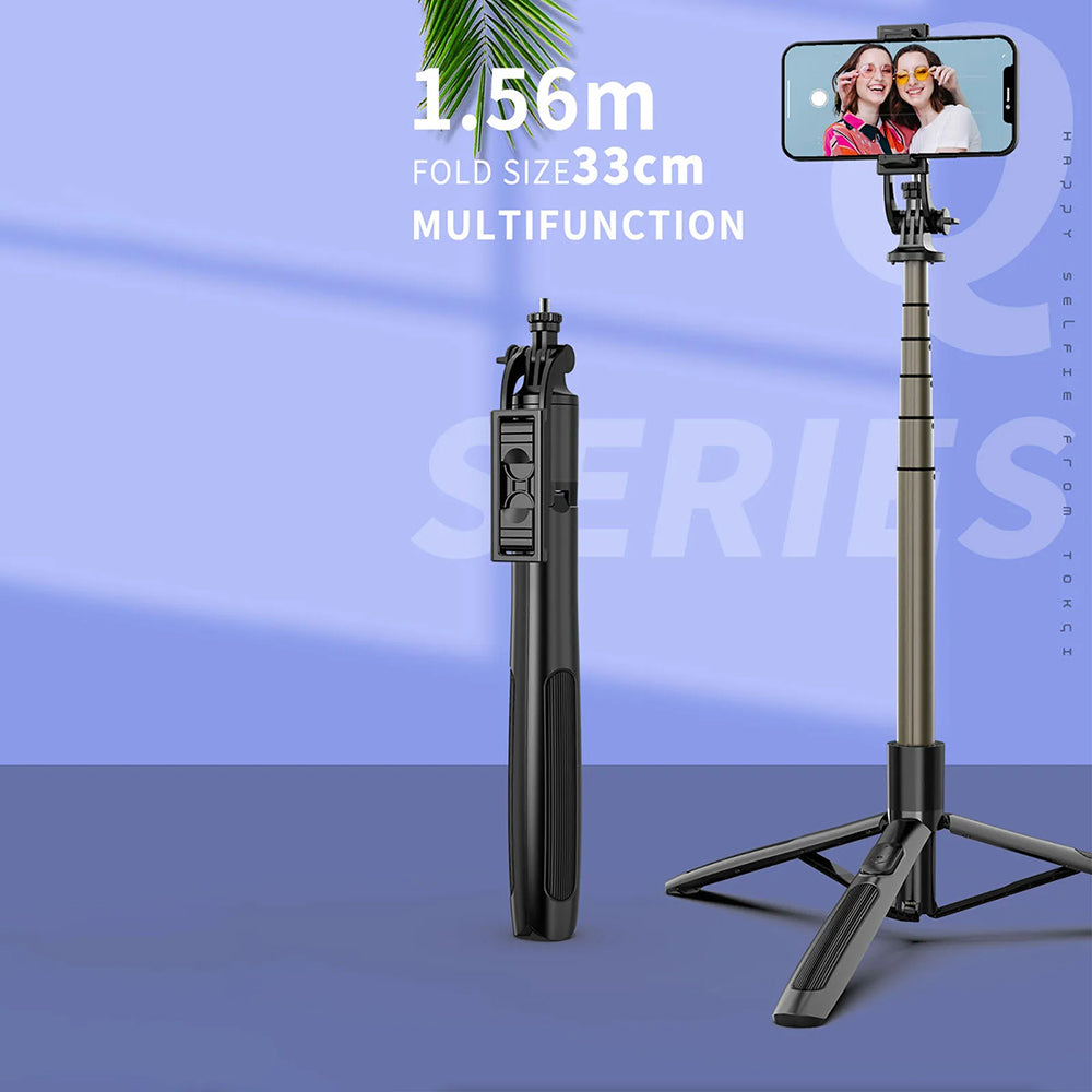 Selfie Stick Bluetooth Techsuit Q06, Universal, Preto