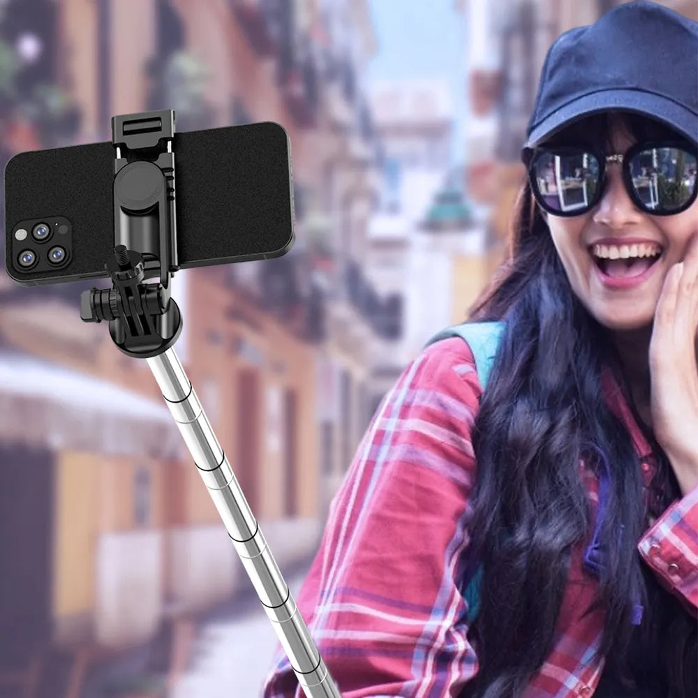 Selfie Stick Bluetooth Techsuit Q06, Universal, Preto