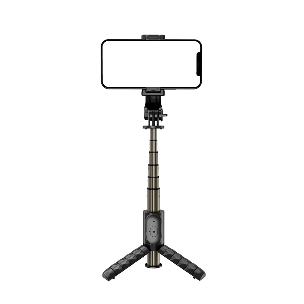 Selfie Stick Bluetooth Techsuit Q10, Universal, Preto