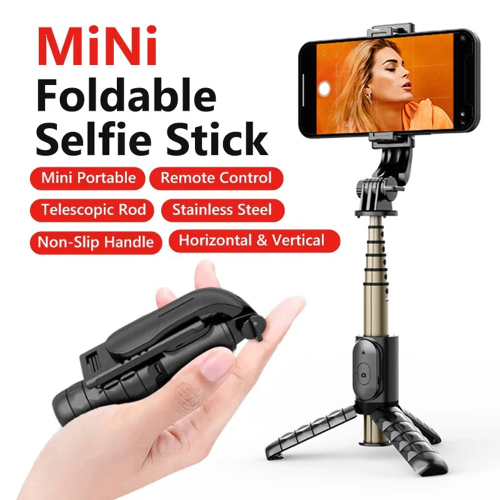 Selfie Stick Bluetooth Techsuit Q10, Universal, Preto