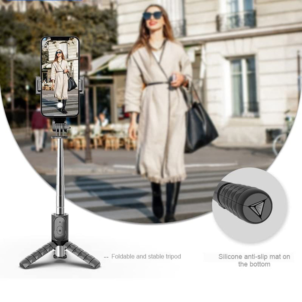 Selfie Stick Bluetooth Techsuit Q10, Universal, Preto