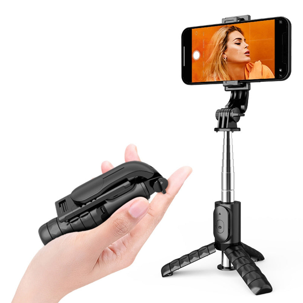 Selfie Stick Bluetooth Techsuit Q11, Universal, Preto