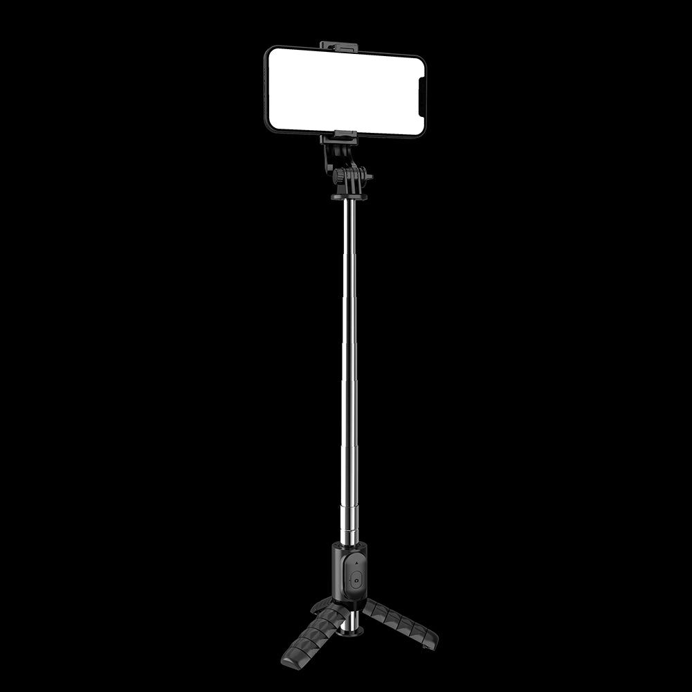 Selfie Stick Bluetooth Techsuit Q11, Universal, Preto