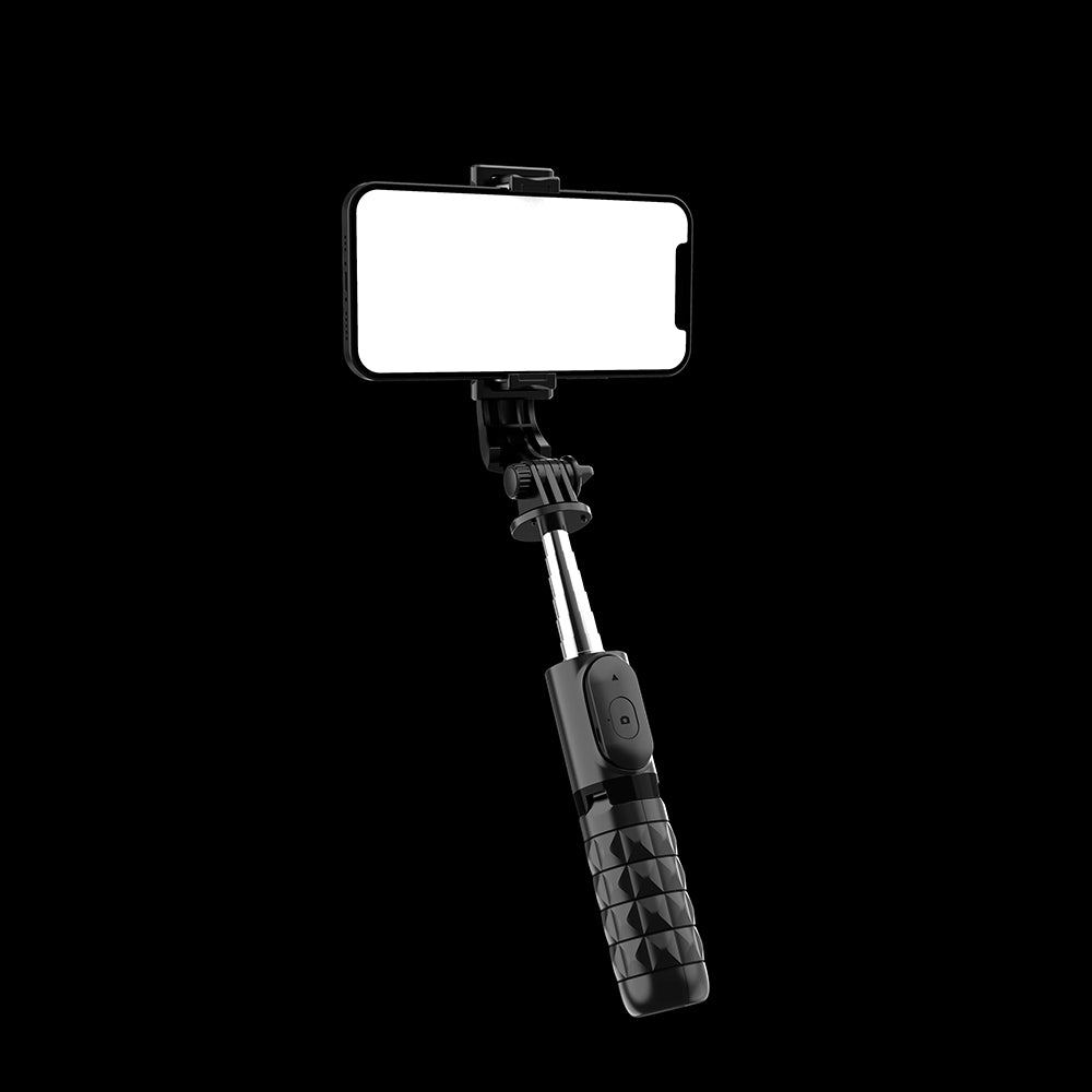 Selfie Stick Bluetooth Techsuit Q11, Universal, Preto