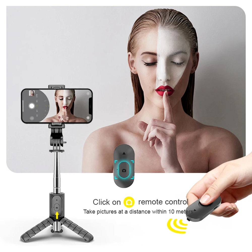Selfie Stick Bluetooth Techsuit Q11s, Universal, Preto