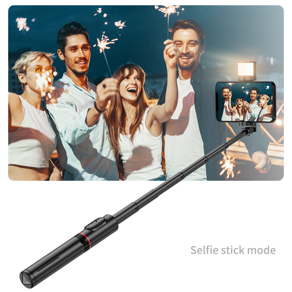 Selfie Stick Bluetooth Techsuit Q12S, Universal, Preto