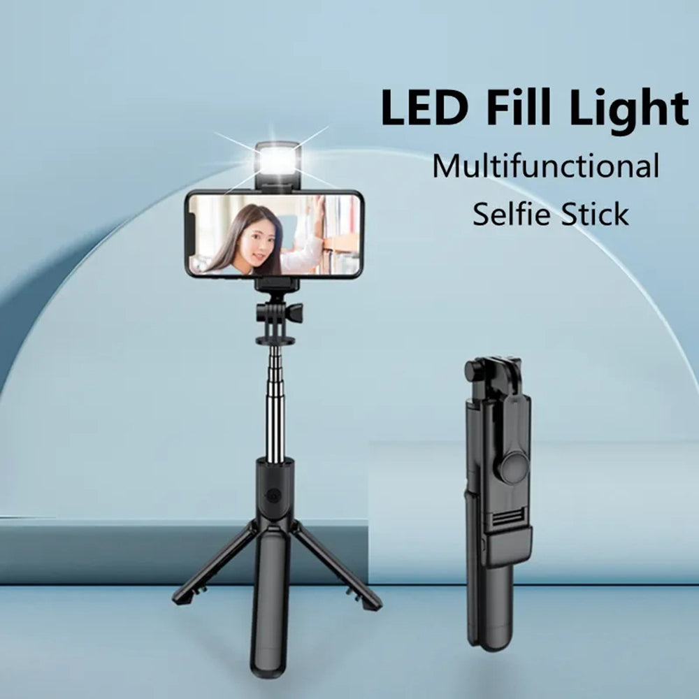 Selfie Stick Bluetooth Techsuit S03-S, Universal, Preto