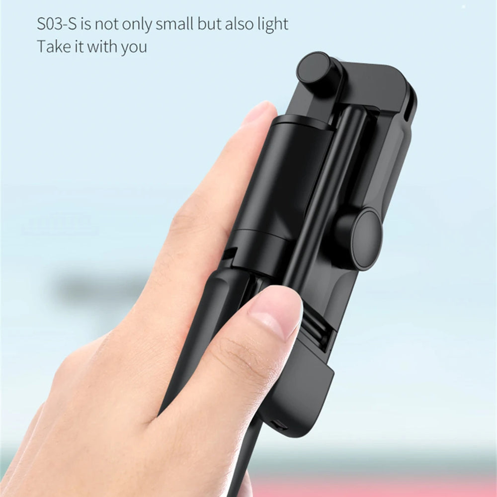 Selfie Stick Bluetooth Techsuit S03-S, Universal, Preto