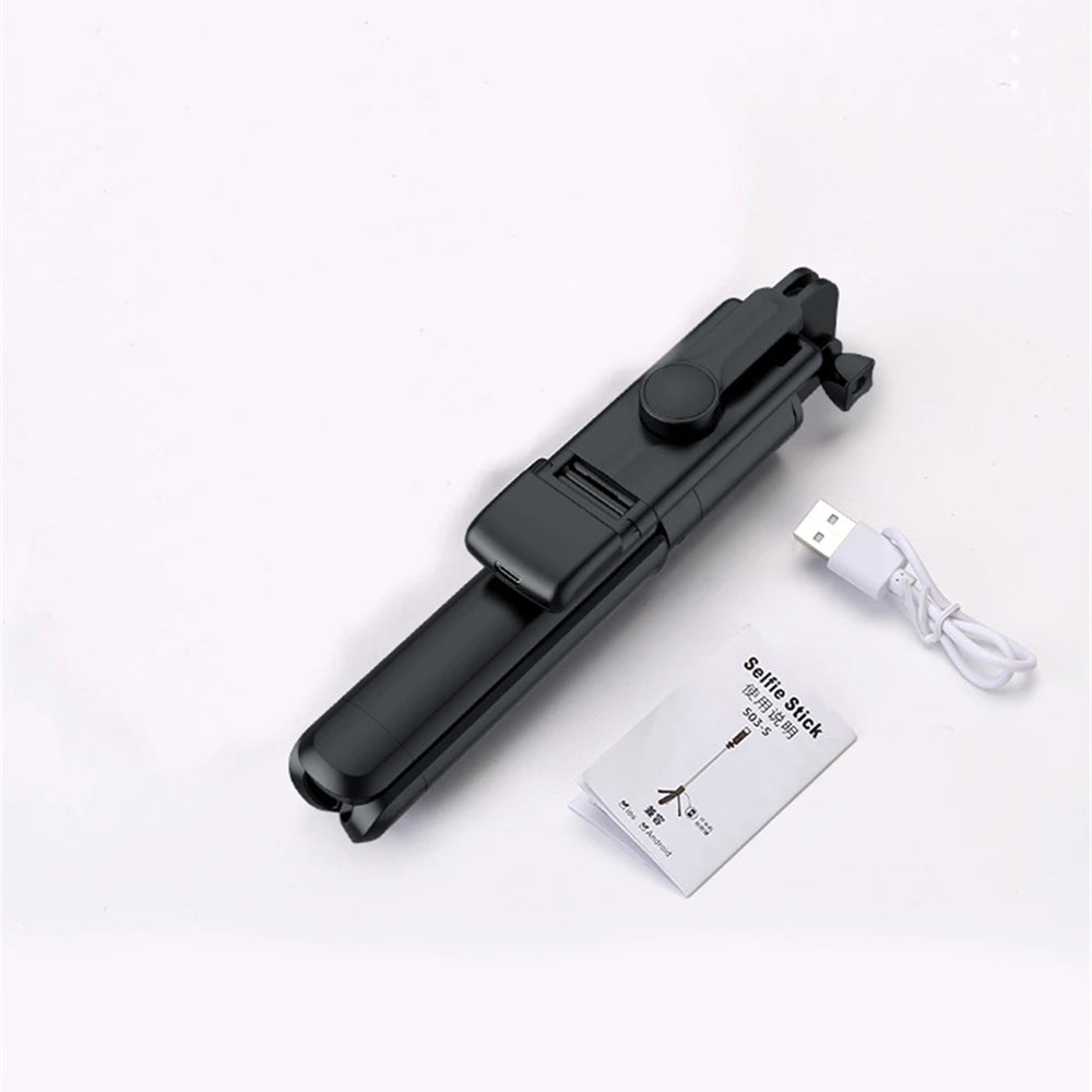 Selfie Stick Bluetooth Techsuit S03-S, Universal, Preto