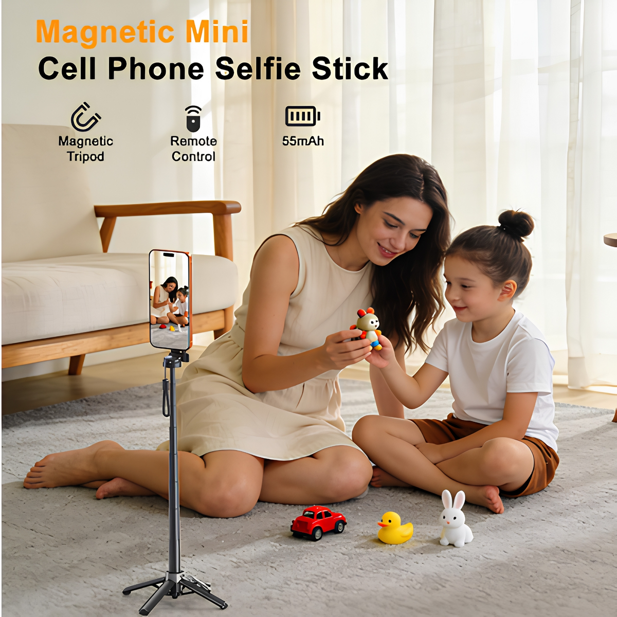 Selfie Stick Bluetooth XO Design SS25 Pro, Universal, Preto