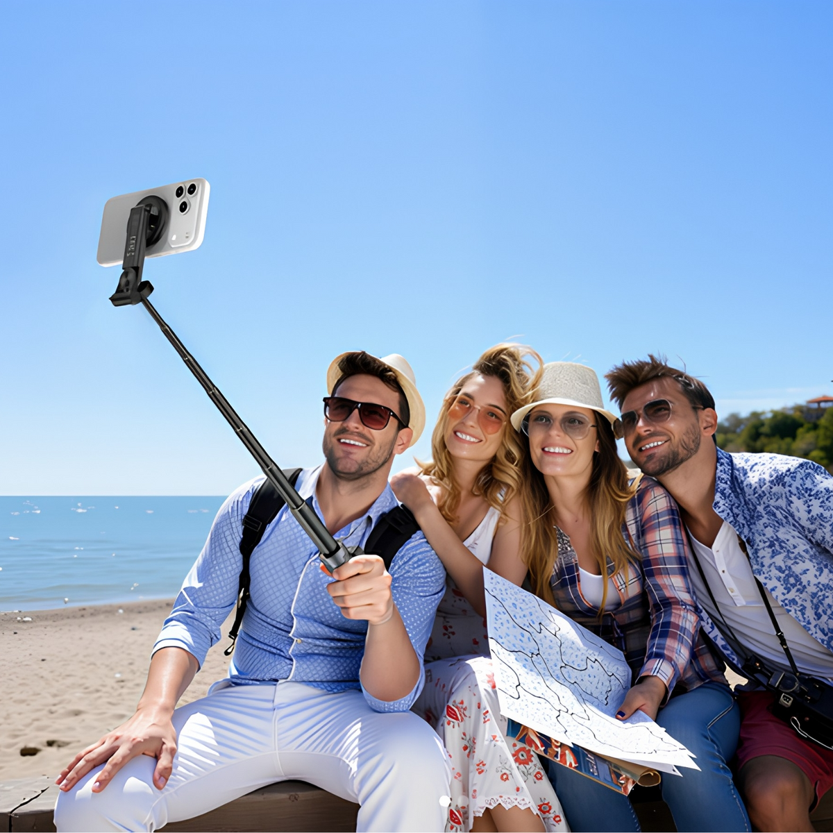 Selfie Stick Bluetooth XO Design SS25 Pro, Universal, Preto