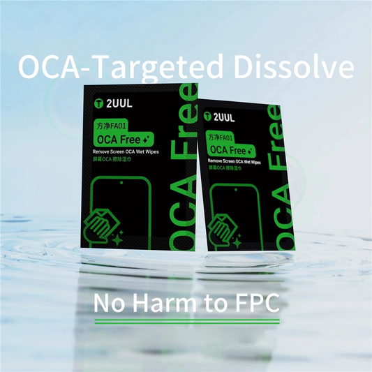 Toalhetes de Limpeza Húmidos 2UUL FA01 para remoção de Cola OCA / LOCA, Conjunto de 50 unidades