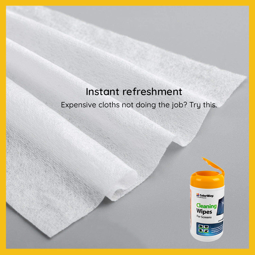 Toalhetes de Limpeza Húmidos ColorWay CW-1071, Conjunto de 100 unidades