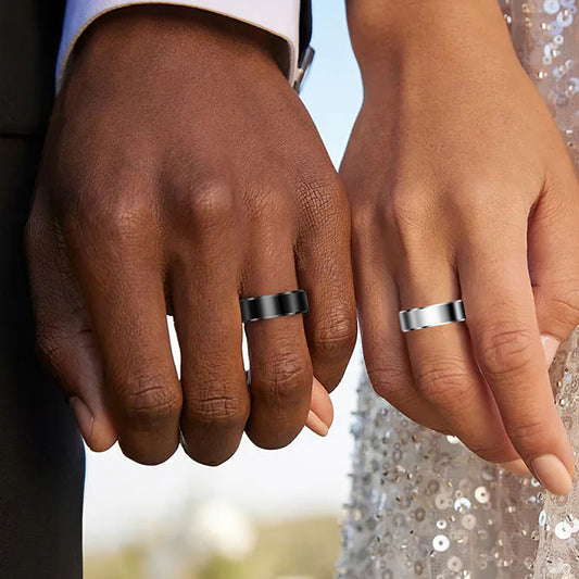 Smart Ring Techsuit R6, Tamanho 8, Preto