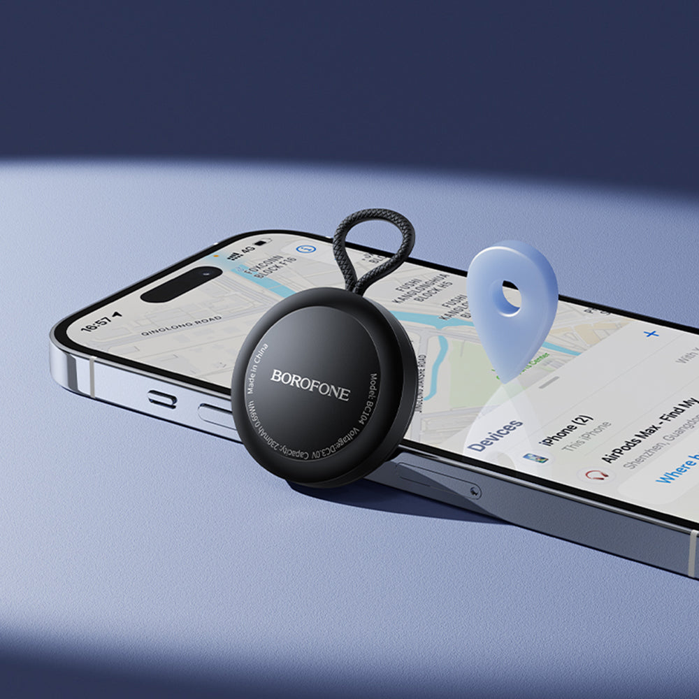 Borofone SmartTag BC104 para a Série iOS, Preto