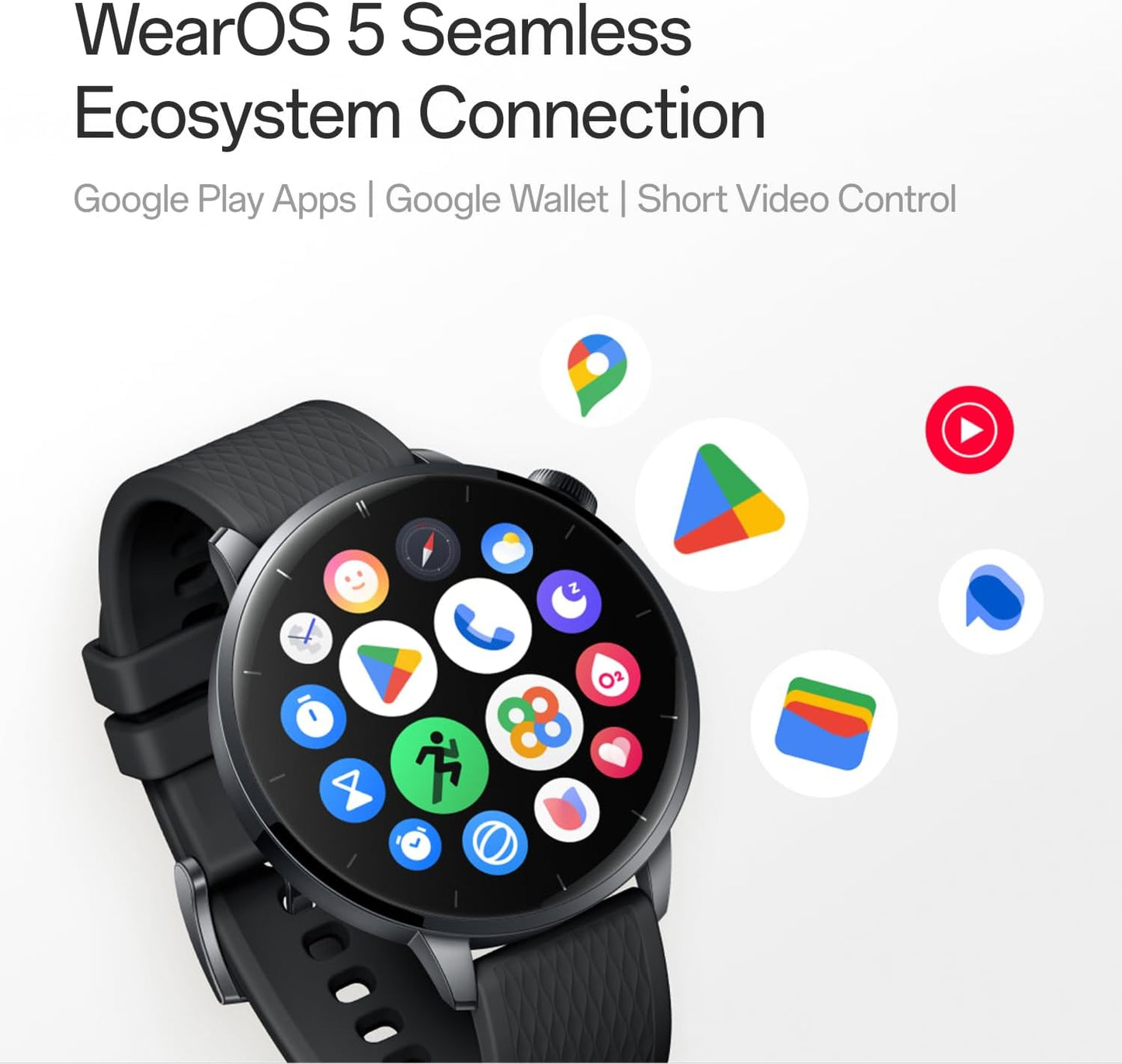 Smartwatch OnePlus Watch 3, 43mm, Preto 5491100421