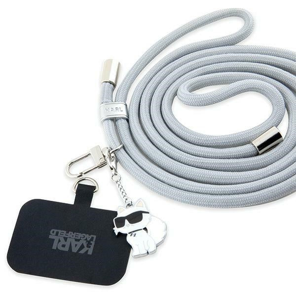 Cordão para Telefone Karl Lagerfeld Choupette, Cinza