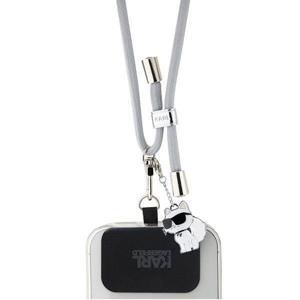 Cordão para Telefone Karl Lagerfeld Choupette, Cinza