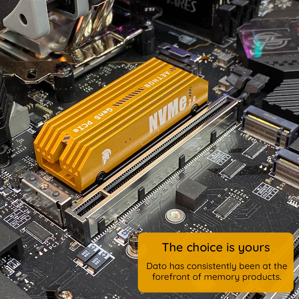 Solid State Drive (SSD) Dato Ares Aethon, NVME M.2, PCIe Gen5x4, 2TB, Preto ARSAT-2TB