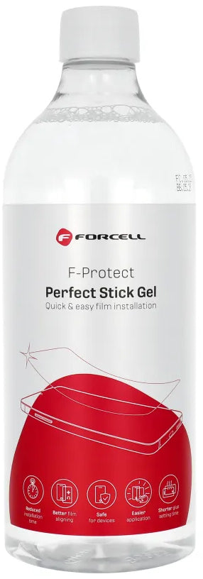 Solução Gel Forcell Perfect Stick para aplicação de Película de Proteção de Plástico / Silicone, 1l